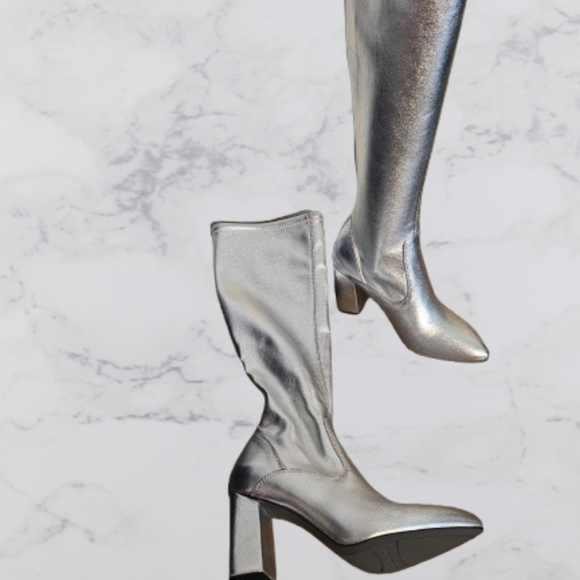 π£Franco Sarto Gorg Katherine Block Heel Pointed Toe Knee High Boots π’ NWOT 5 - Picture 10 of 10
